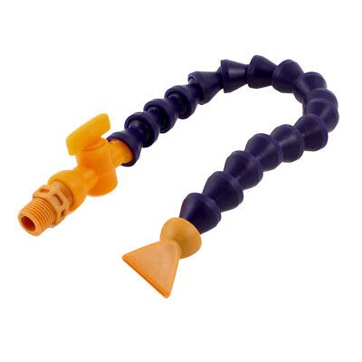 Ciemny fioletowy 1/4 "PT gwint okrągły dysza 13" elastyczny płynu chłodzącego oleju wody rury