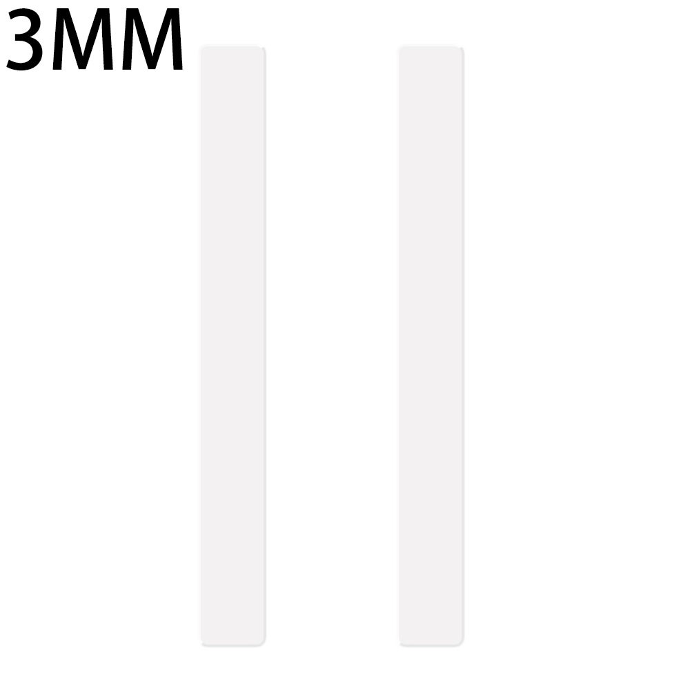 2PCS Acrylic Biscuit Rolling Pin Guides Measuring Dough Strips Thickness Balance Ruler Cookie Smoother Kitchen Accessories: 3MM