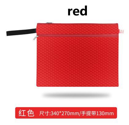 A4 Canvas File Folder Bag Men Portable Office Supplies Organizer Bags Double Layer Portable School Document Supplies: 5