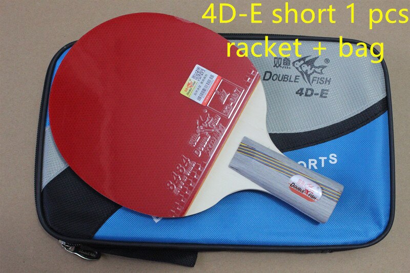 original double fish D Series Table tennis rackets . finished product Table tennis racquet: 4D E short cloth bag