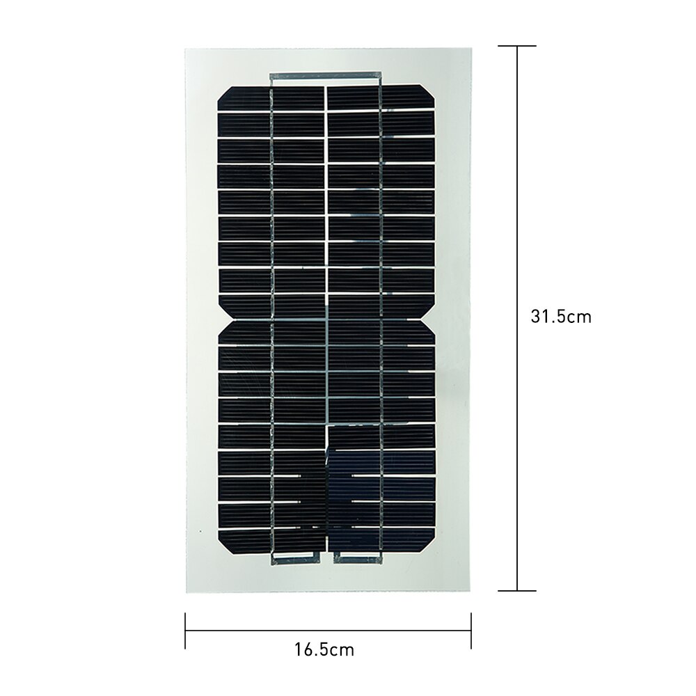 Semi Flexible Solar Panel 18V 5.5W With Cables For outdoor Car Battery Motorcycle Battery Charging Styling