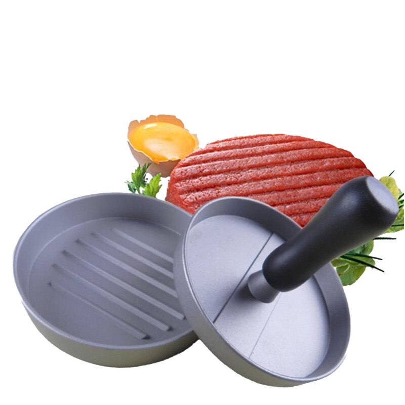 Hamburgerpress köttpajpress fylld hamburgarform för köksredskapstillverkare aluminiumlegering grilltillbehör