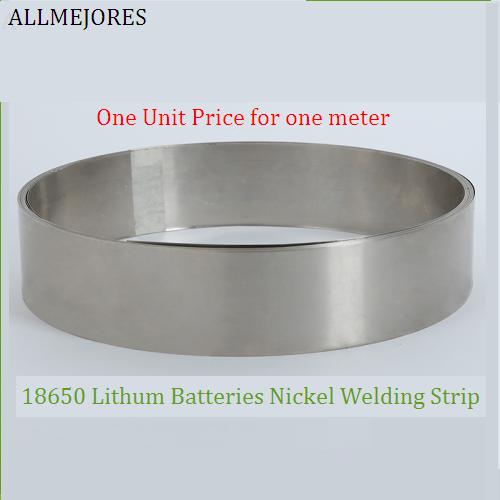 ALLMEJORES Batterij Nikkel strip Nikkel lassen draad voor 18650 Lithium accu verbinding Dikte 0.1mm-0.15mm