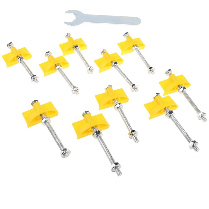 10pcs Manual Tile Locator Wall Tiles Regulator Height Adjustment Positioner Leveler Ceramic Fine Thread Rising Construction Tool
