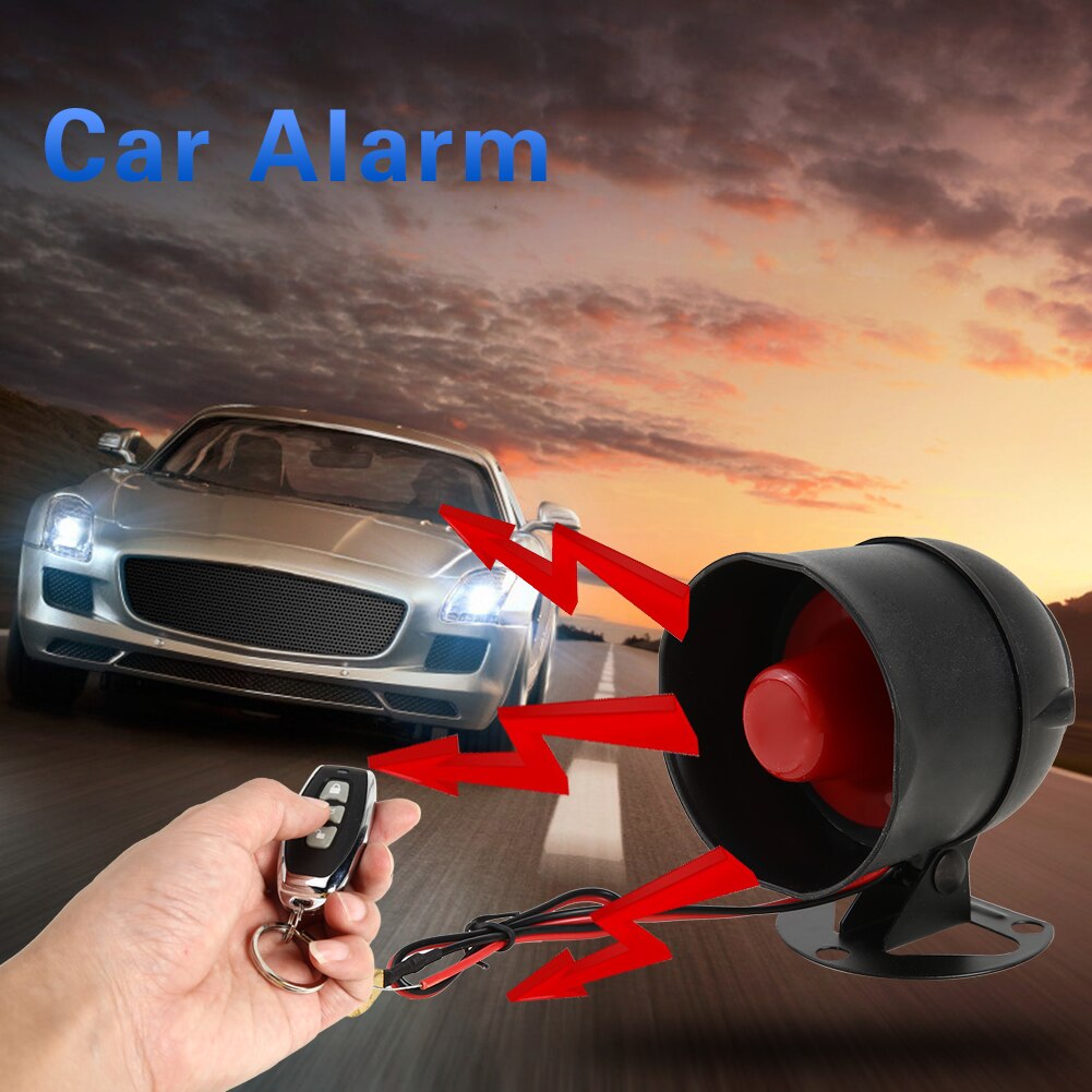 Car Security Alarm Remote Control Central Locking System Keyless Entry Immobiliser Shock Sensor Alarm Central Kit Accessories