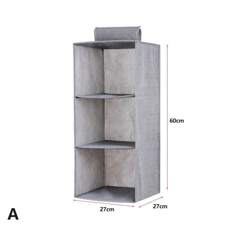 Kledingkast Organizer Hainging Pocket Schoenen Kussen Kussen Organizer Storage Rack Kast Schoen Opslag Stof Kleding Kast S G8P6: A