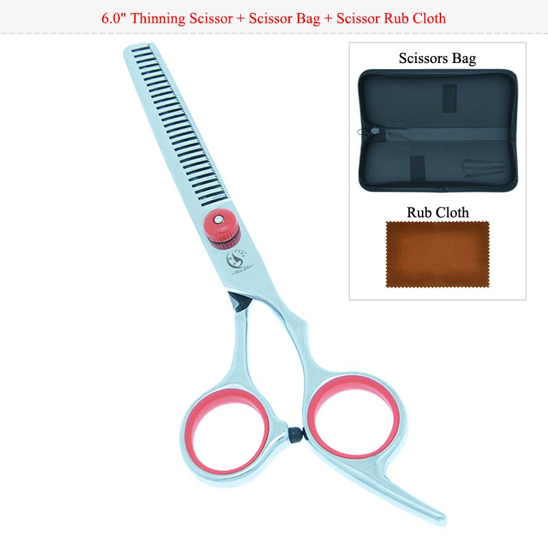 Meisha 6 inch Pet Grooming Scissors Dog Fur Clipper Straight Thinning Curved Shears Puppy Styling Tools B0001A: B0001A-04-60