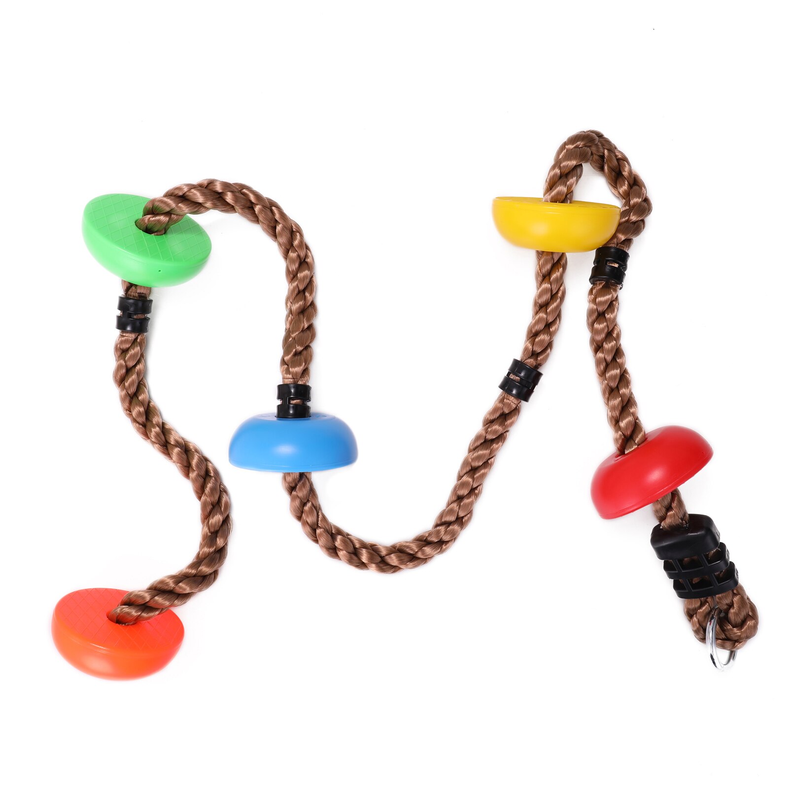 Cuerda de escalada de disco de Color para deportes al aire libre, cuerda para columpio, ejercicio de escalada para niños, equipo de juegos al aire libre, conjunto de columpio