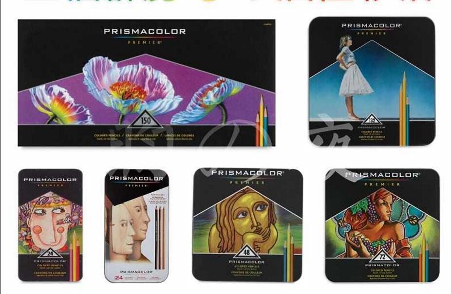Prismacolor premier 24/36/48/60/72/132/150 väri sanford lapis de cor öljykynä 3.8mm pehmeä ydin prismacolor artistin värikynä