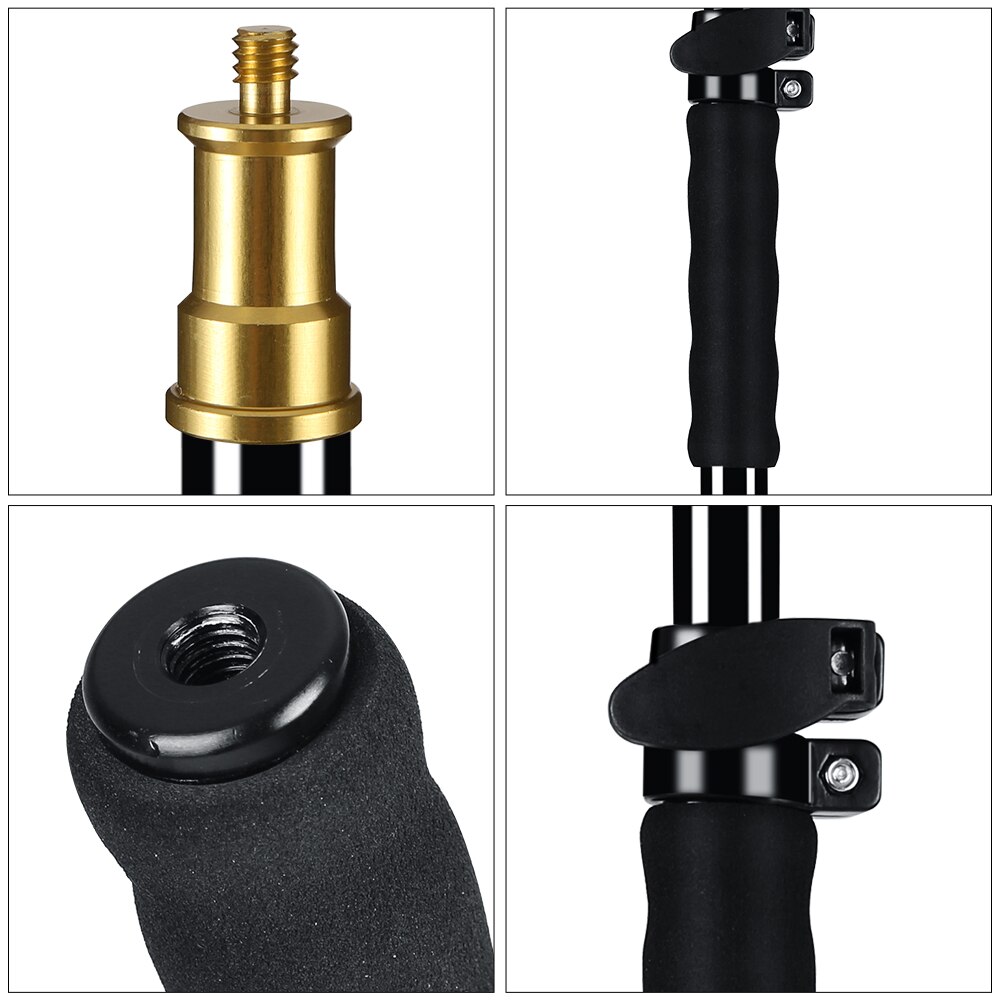25.5 "-62"/62-157Cm Extension Ondersteuning Staaf Fotografie Flash Speedlite Stok Staaf Fotostudio microfoon Boom Pole Handheld Grip