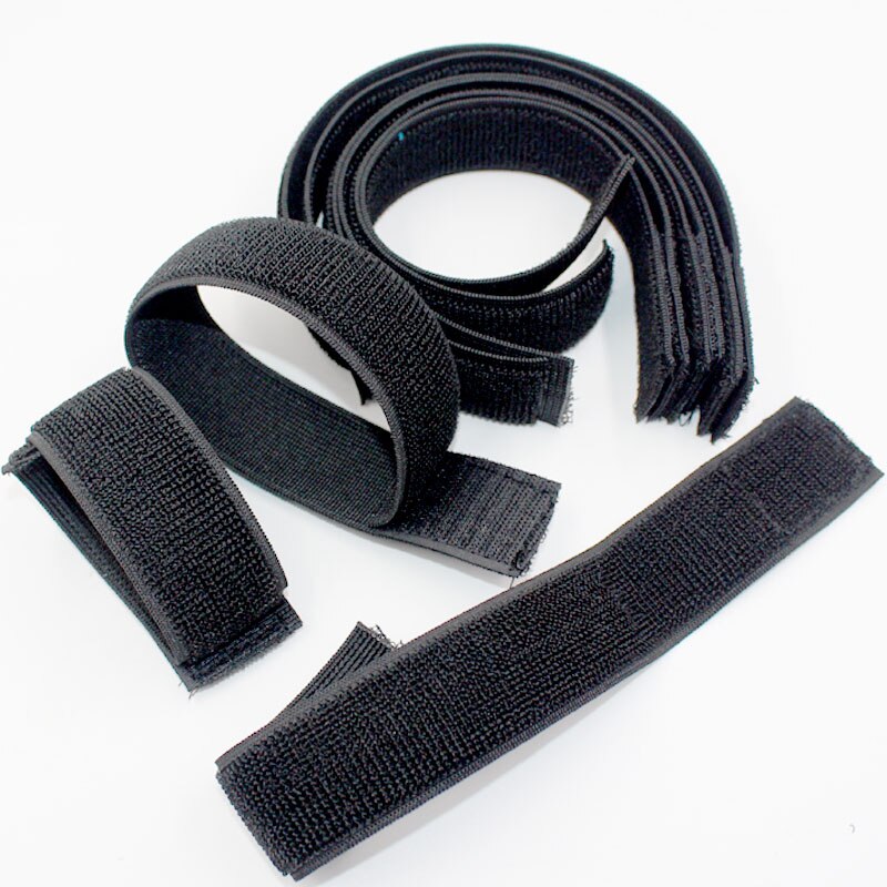 5 stk/parti 50mm nylon elastisk bånd velcrobånd selvklæbende fastgørelse bæltebånd bundt klæbrig armbånd håndledsbind bandager