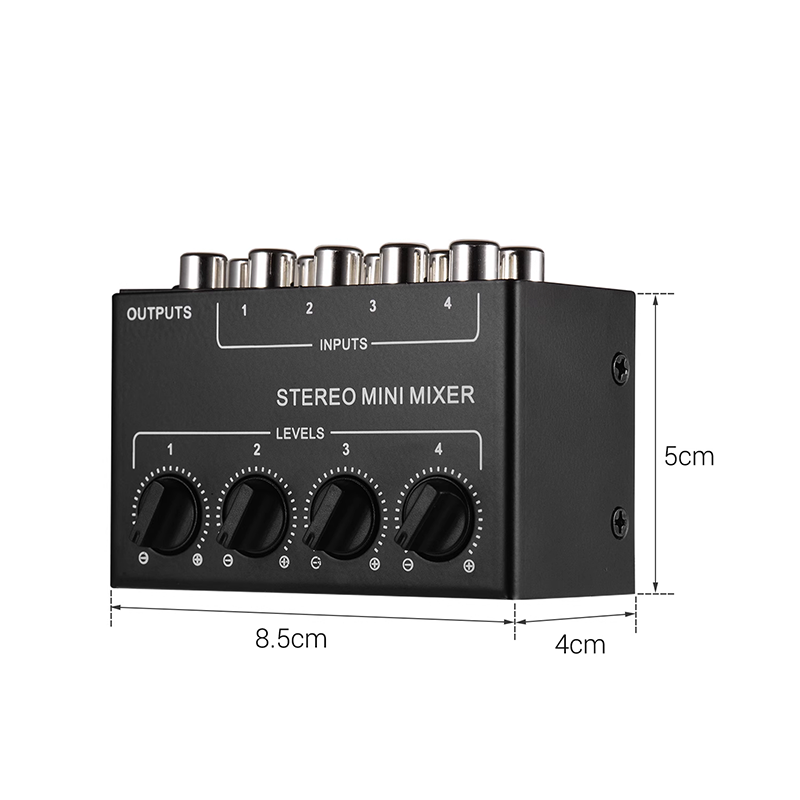 1pcs CX400 audio signal audio mixing stereo four-channel passive mixer multi-channel mixer