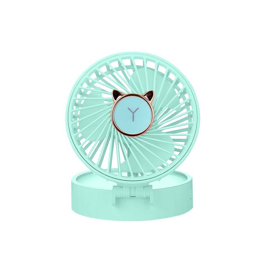 Rope Fold Fan USB Charge Fan Speed Adjustable 3 Speed Hanging Colorful Smart Home Portable Handheld Multi-function Mini Fan: LB
