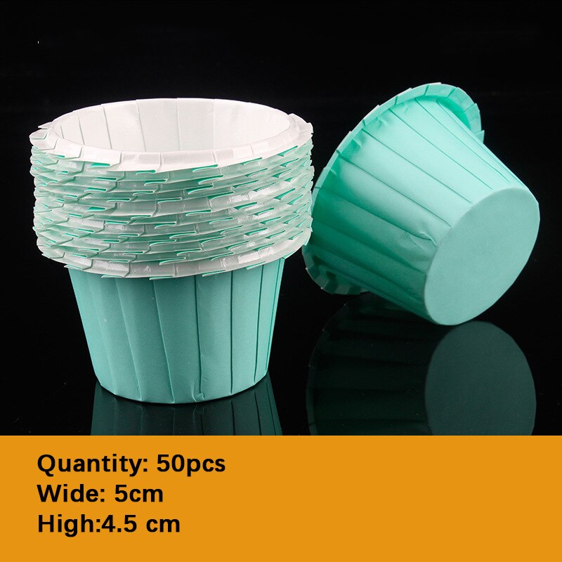 50Pcs Paper Muffin Cupcake Paper Cups Cupcake Line... – Grandado