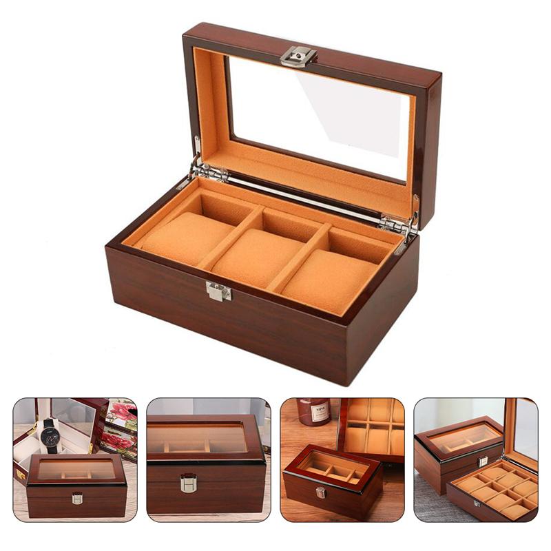Watch Storage Box 3 Slots Watch Display Box Jewelry Case Organizer