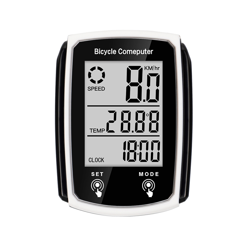 Bicycle Computer Bike Night Vision Stopwatch Wired Waterproof Speedometer Odometer Cycling Speed Counter Bicycle Accessories: Yellow