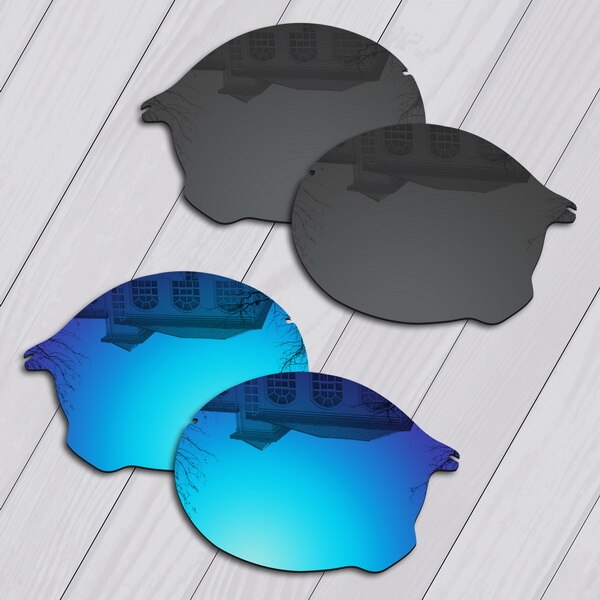E.O.S Polarized Enhanced Replacement Lenses for Oakley Tailend Sunglasses - Multiple Choice: Black-Ice blue