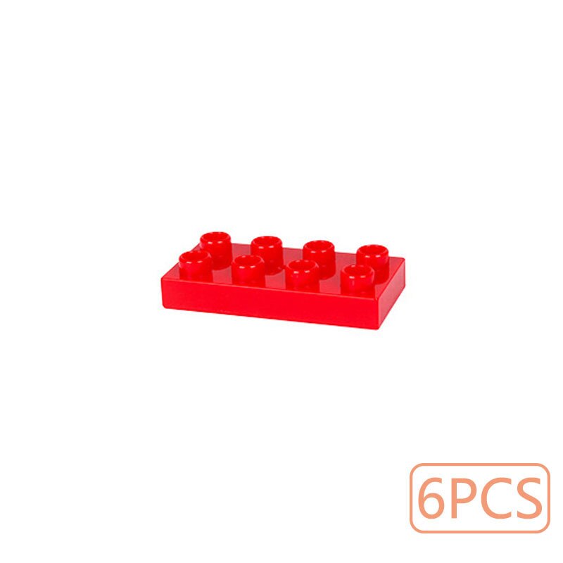 Trasporto ferroviario blocchi di costruzione di grandi dimensioni nuovi accessori pista creativa assemblare giocattoli per bambini mattoni treno urbano compatibile: 2x4 thin bricks
