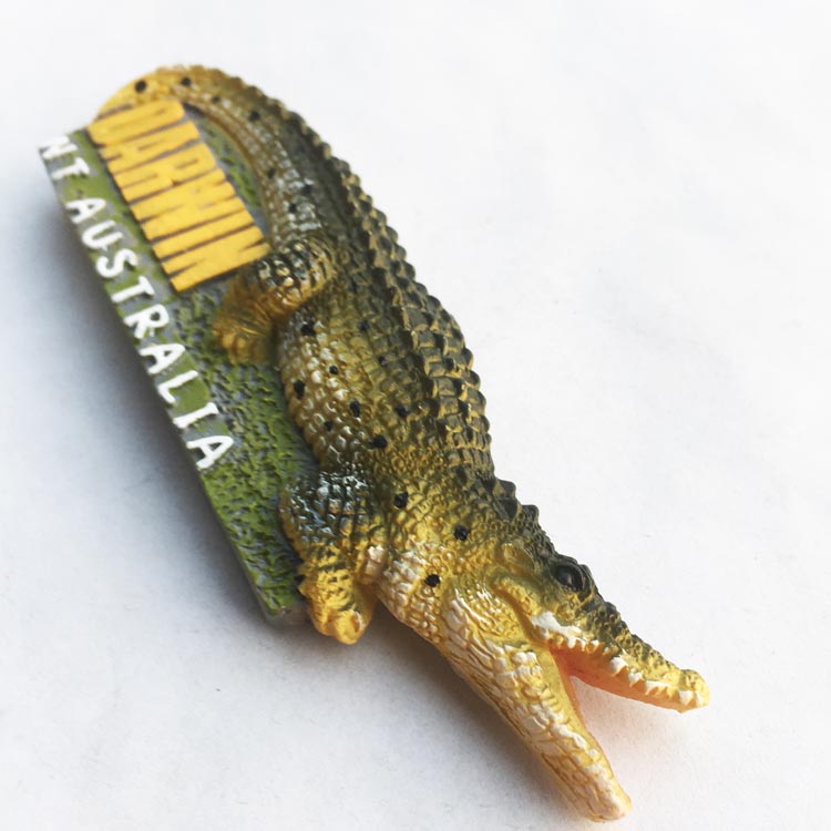 Australia Northern Territory Darwin Crocodile Park Tourist Souvenir Magnetic Fridge Magnet