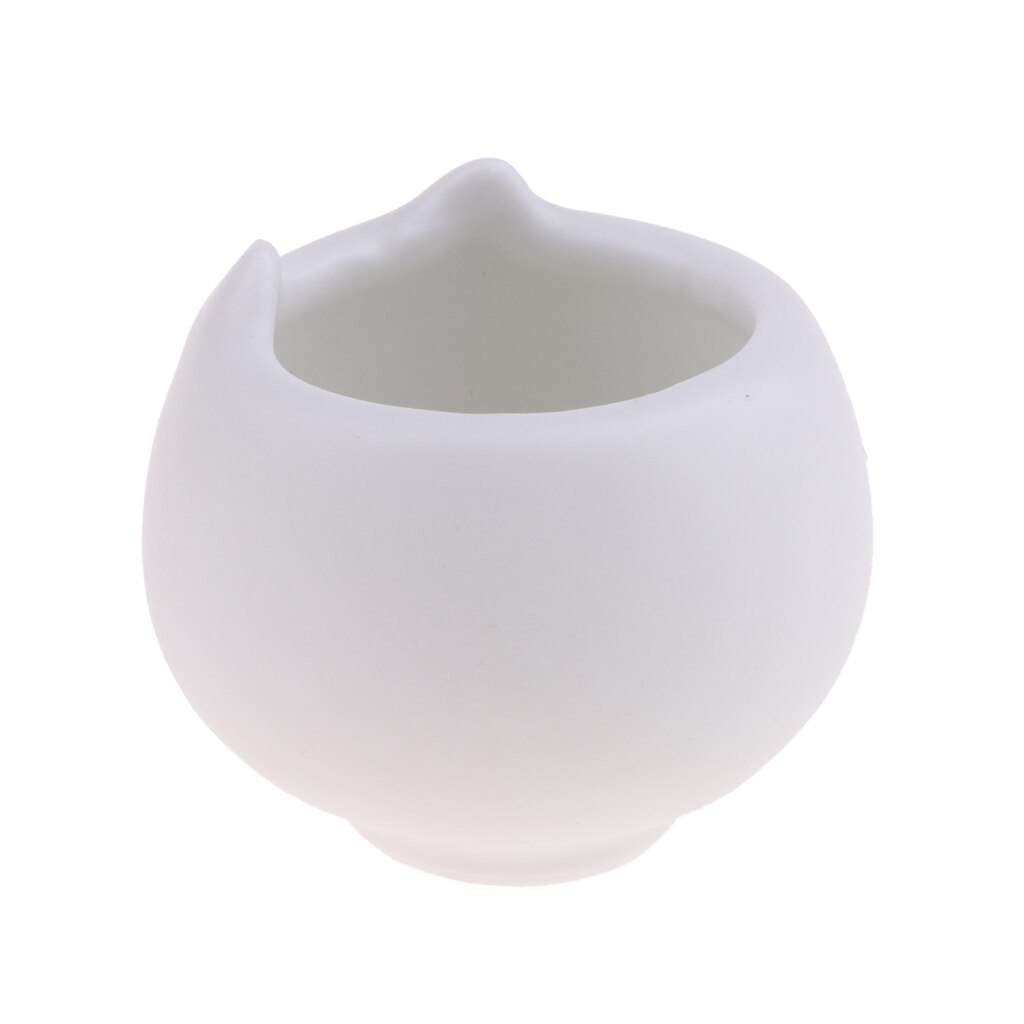 1/12 Miniature Porcelain Flower Pots Cute Cat Ears Shape Flowerpot Ornament