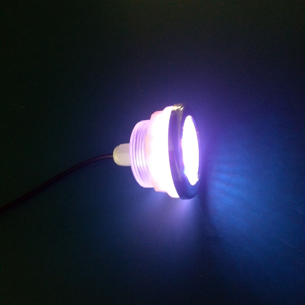 1pcs waterproof RGB 2 pin automatically change LED lights underwater chromotherapy lamp led pool spa light without controller