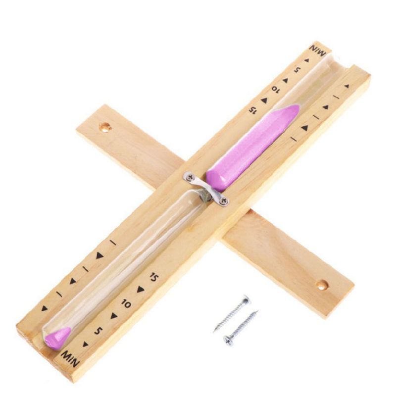 Holz Sauna Sanduhr Wand Montiert Rotating 15 minuten Sanduhr Uhr Weiß Sand Timer für Home Shop Verwenden