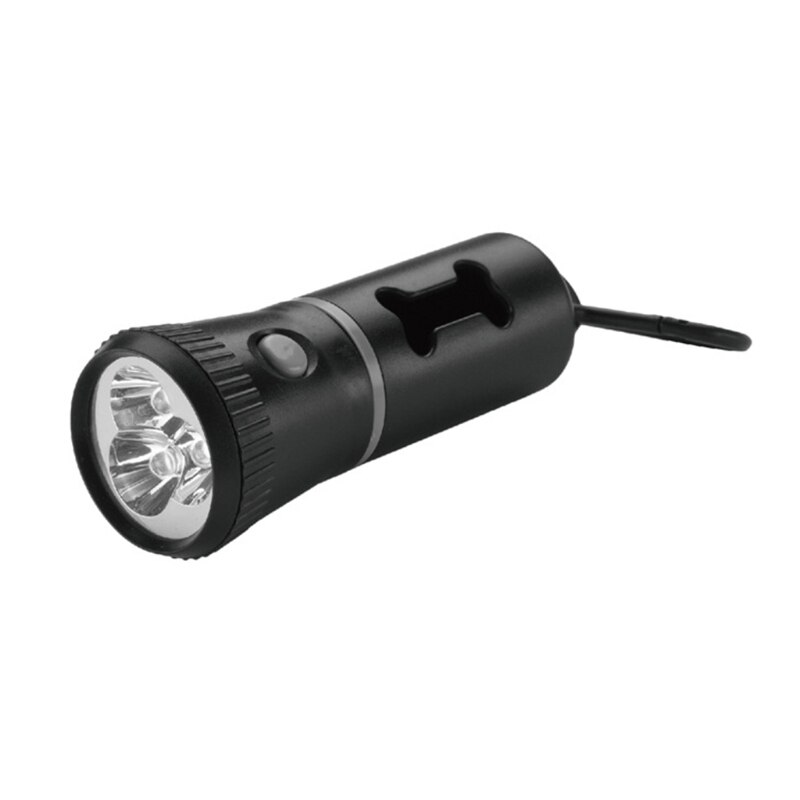 Dog Poop Bag Dispenser with LED Flashlight Cleaning Waste Garbage Box Carrier