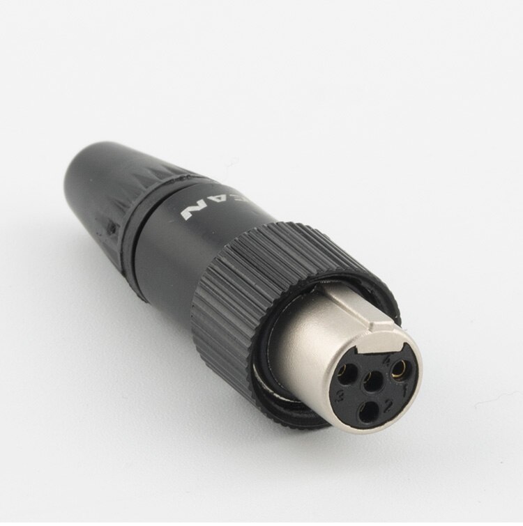 Reanrean TA4F Mini Xlr 4 Pin Kleine Lock Connector, Mini Xlr Connector, 4-Pin Vrouwelijke Monitor Stekker, W302
