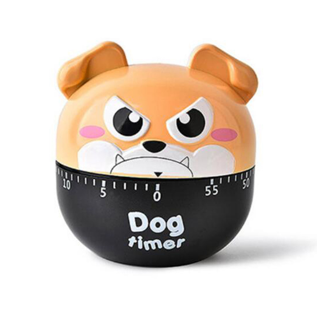 Dog Timer Plastic Machine Timer 60 Min Alarm Clock Kitchen Stopwatch Kitchen Tools Bell Alarm Loud 60-Minute Clock: COFFEE