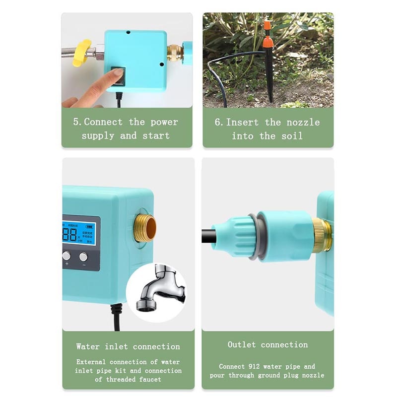 30M Smart Garden plant Drip Irrigation System Automatic Water Pump time Watering Device Sprinkler Spray Cooling Watering Potted