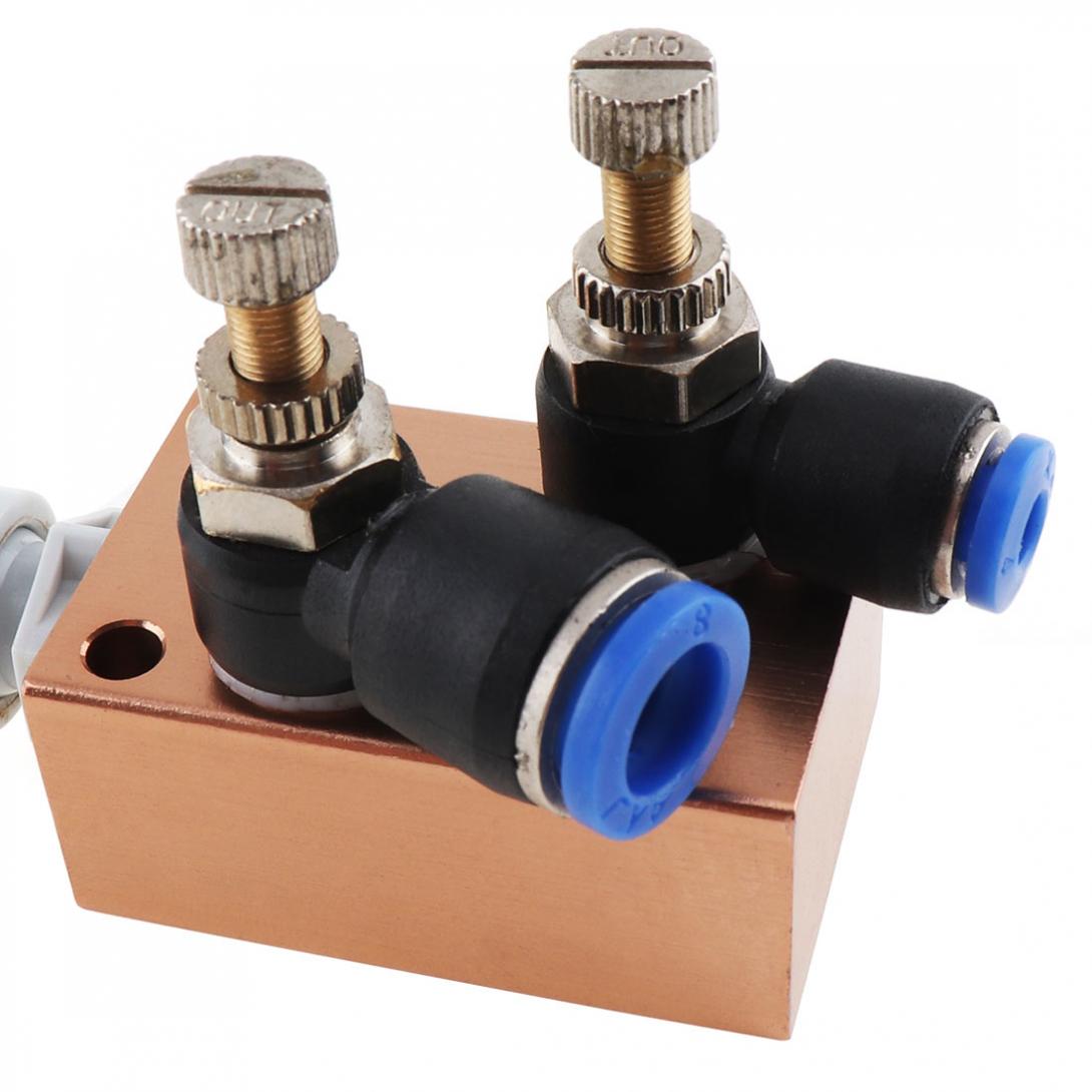 Mist Koelvloeistof Smering Spray Systeem Met Dubbele Throttle En 8Mm Air Pijp Voor Metalen Snijden Graveren Cooling Machine