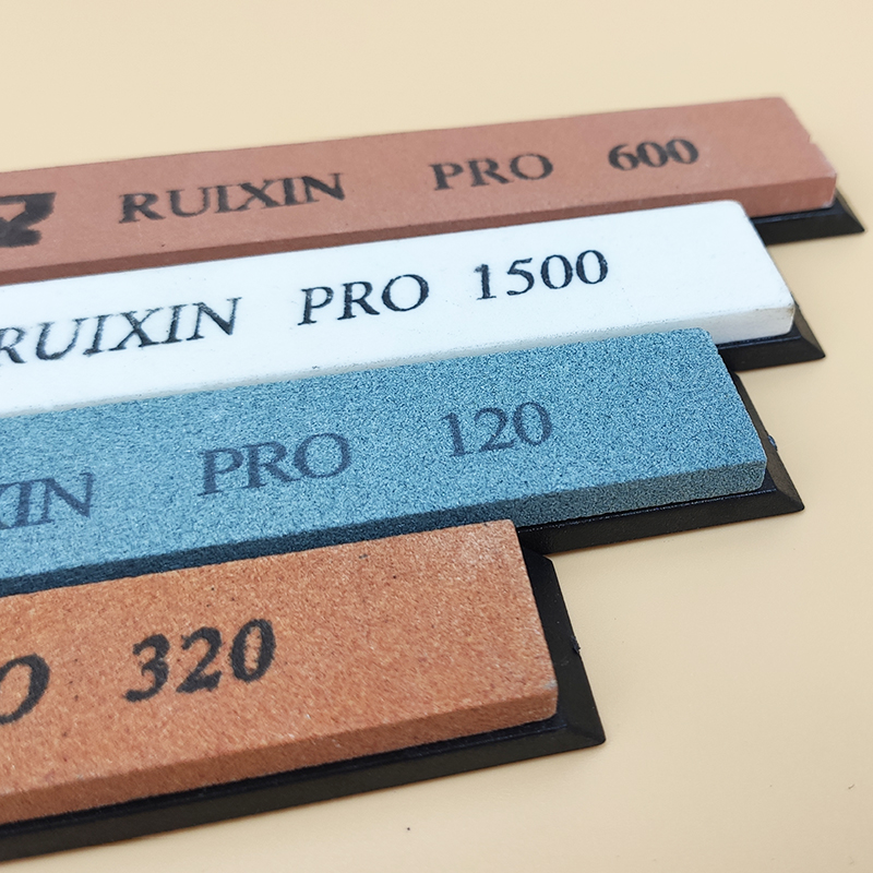 ruixin pro knife sharpener whetstone sharpening Stone 4Pcs 120 320 600 1500 oil Stone honing stones