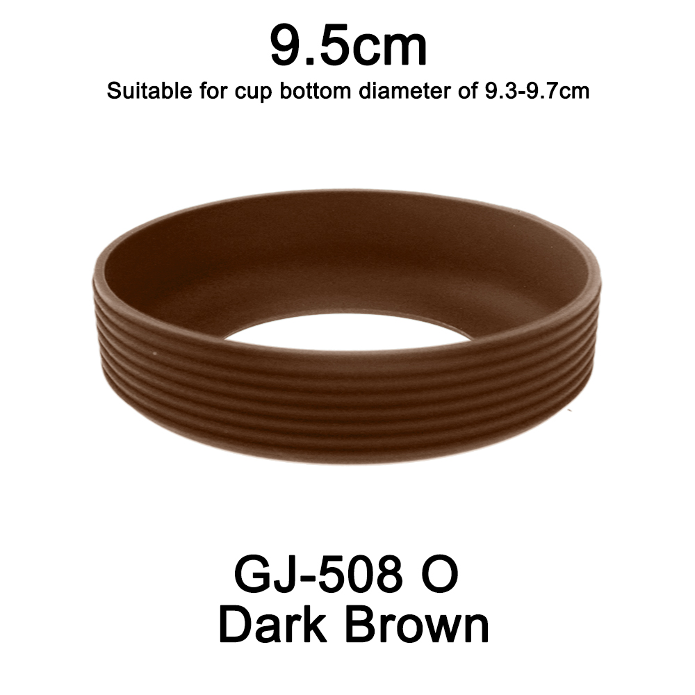 1pc diâmetro 9.5cm 24g rosqueado copo de silicone macio capa inferior resistente ao desgaste anel manga anti deslizamento boa dureza elástica: Bege