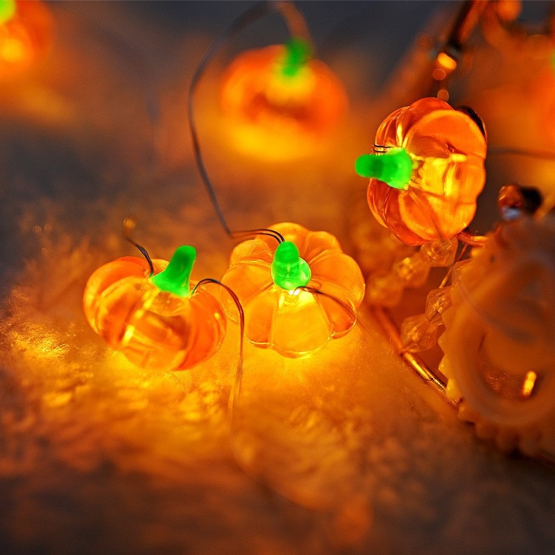 Pumpkin Horror Eyeballs LED String Lights Portable Leds Halloween Party Decoration For Home Bar Atmosphere Decor