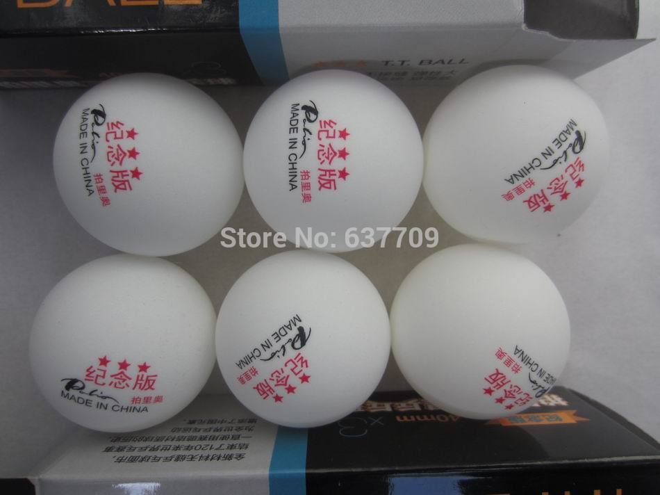 Original palio 40 edition seamless table tennis ball total 6pieces table tennis rackets racquet sports ITTF