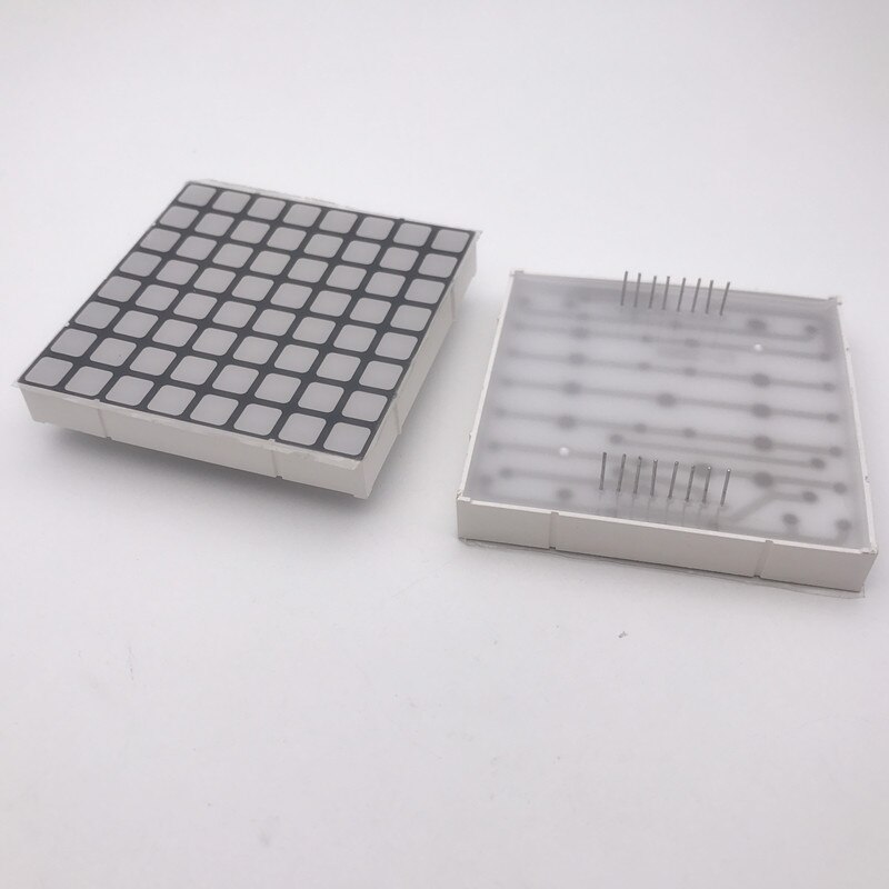 10PCS Common Anode 6mm 8X8 Red/Blue/Green /White Square LED Dot Matrix Digital Tube Module LED Display Module