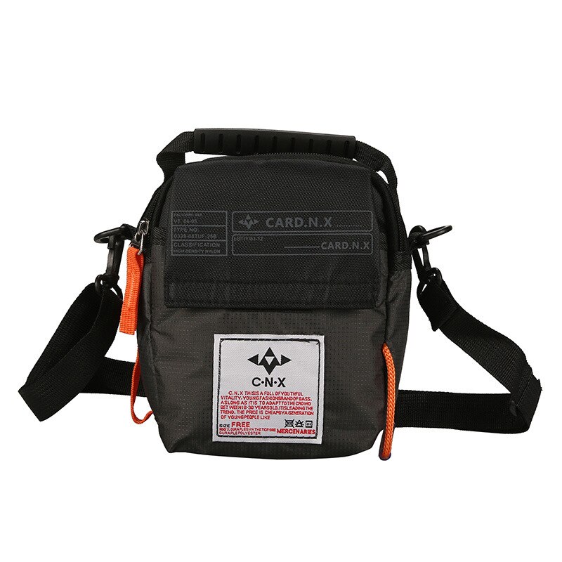 Men&#39;s Bag Messenger Bag Male Waterproof Oxford Travel Hip Hop Streetwear Shoulder Crossbody Bags Handbag Casual Mini Briefcase: black