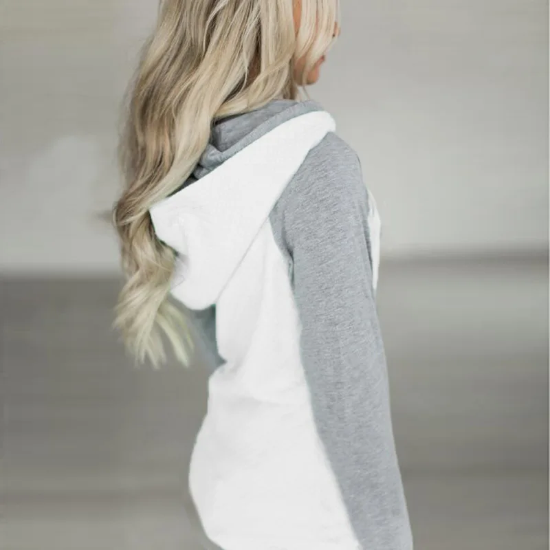 Tröjor harajuku hoodies kvinnor vår höst mössa långärmade fleecetröjor dam streetwear