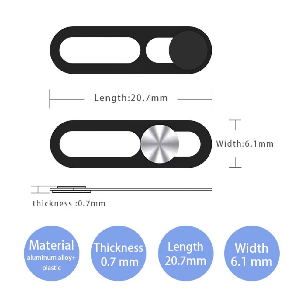 3 uds cubierta de cámara web de Metal pegatinas de lente de teléfono para iPhone 14 14 ProMax Plus cubierta de cámara deslizante de privacidad para iPhone 14 Series