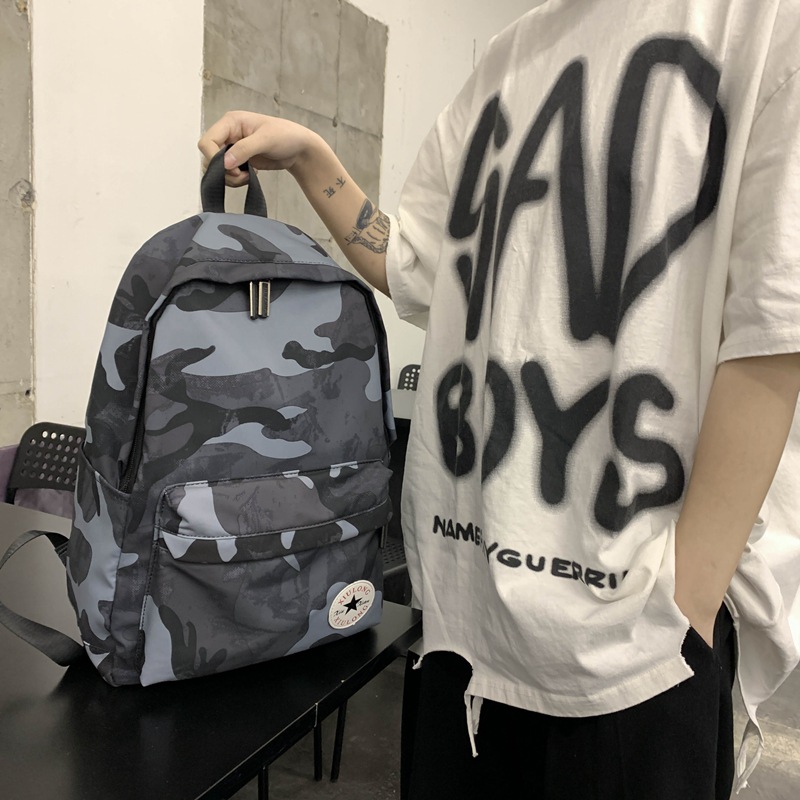 Camouflage Nylon Rugzak Voor Vrouwen 2022 Mode Grote Capaciteit Studenten Vrouwen Backbags Leisure Ademend Vierkante Zakken