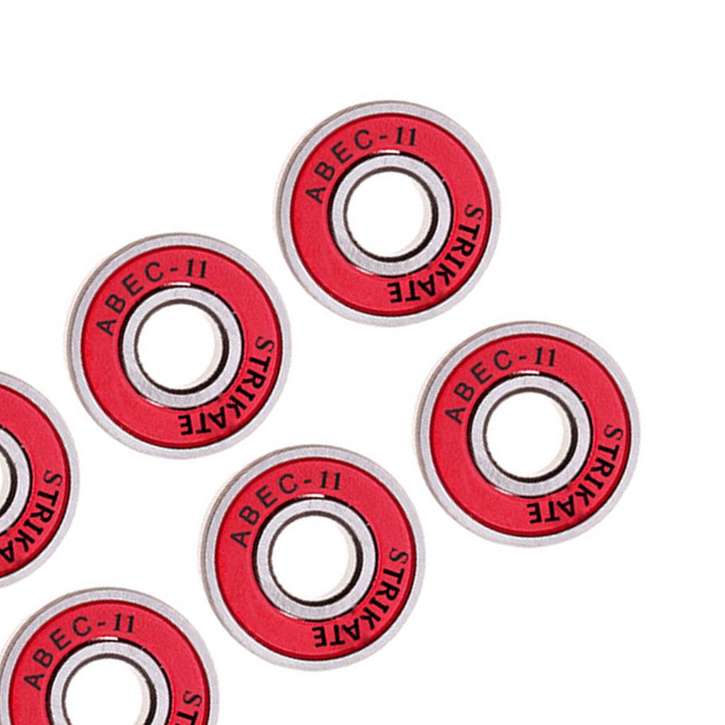 Rodamientos de patinete de , 8 Uds., 608RS-ABEC 11, rodamientos de acero, rodamientos de patinete, rodamientos de bolas para longboard