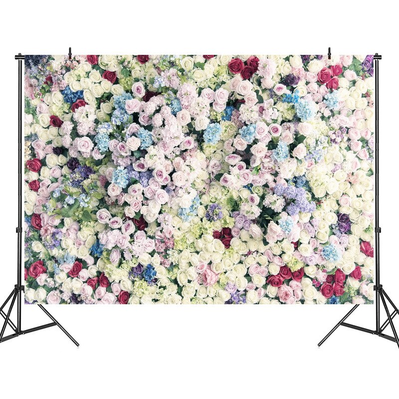 3D Bloemen Achtergrond Bruiloft Bloemen Rozen Foto Doek Studio Schieten Gebruik Scène Fotografische Achtergrond Party Decoratie 125*80Cm