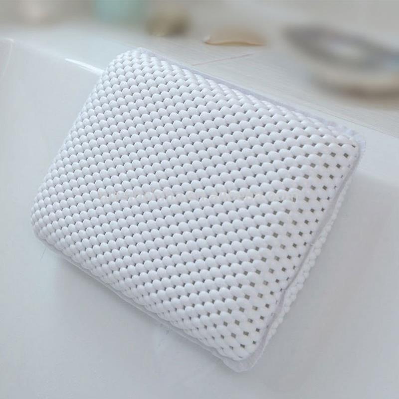 1pc spa badkussens zuignap antislip bad spa kussen pu waterdichte spons badkussen kussen badkamer douche kussen