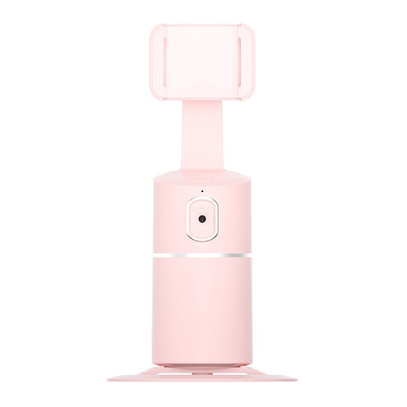 Portable Tout-En-1 Smart Selfie Bâton 360 degrés Rotation Auto Visage & Suivi D'objet Caméra Support De Téléphone: pink