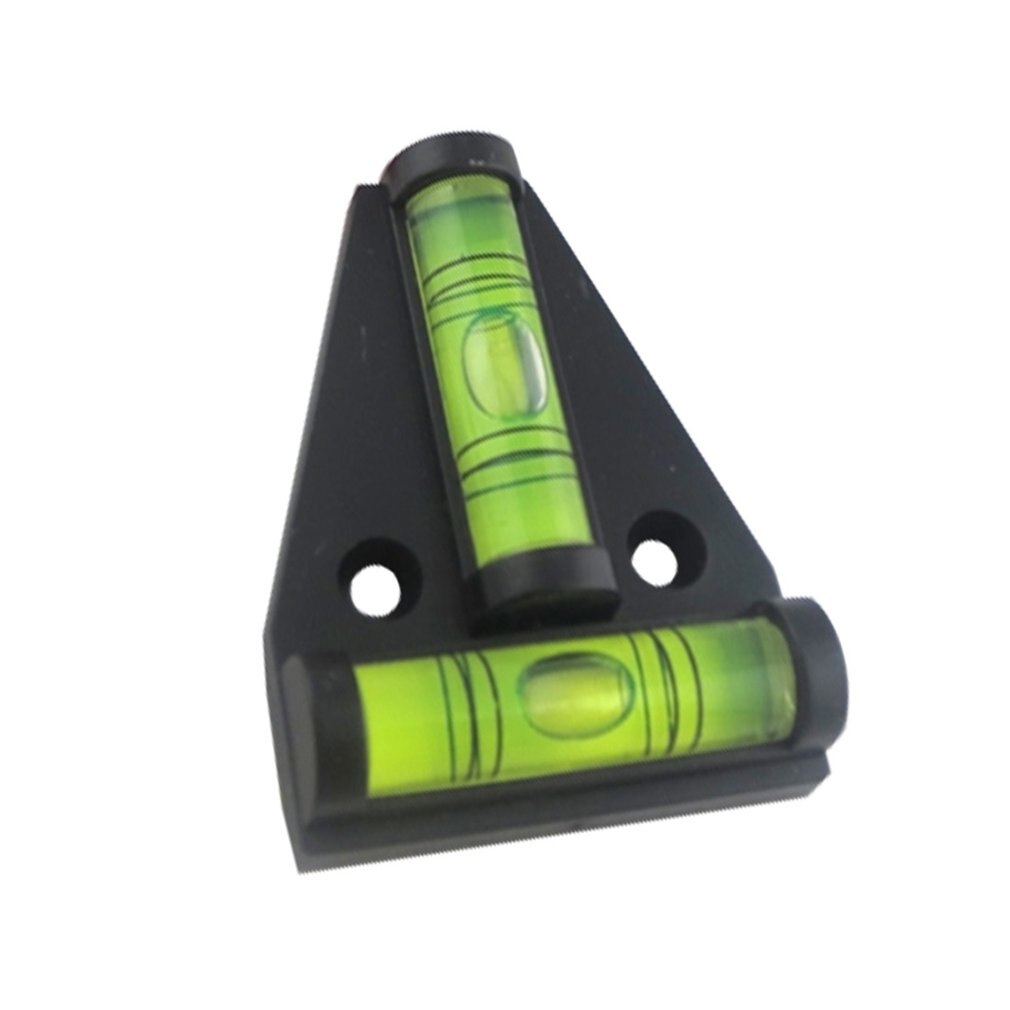Accessoire de Mesure de Niveau à Bulle de Type T en Plastique, Ajusteur Vertical et Horizontal pour Remorque, Bateau et Camping-car, 1 pièce: Black