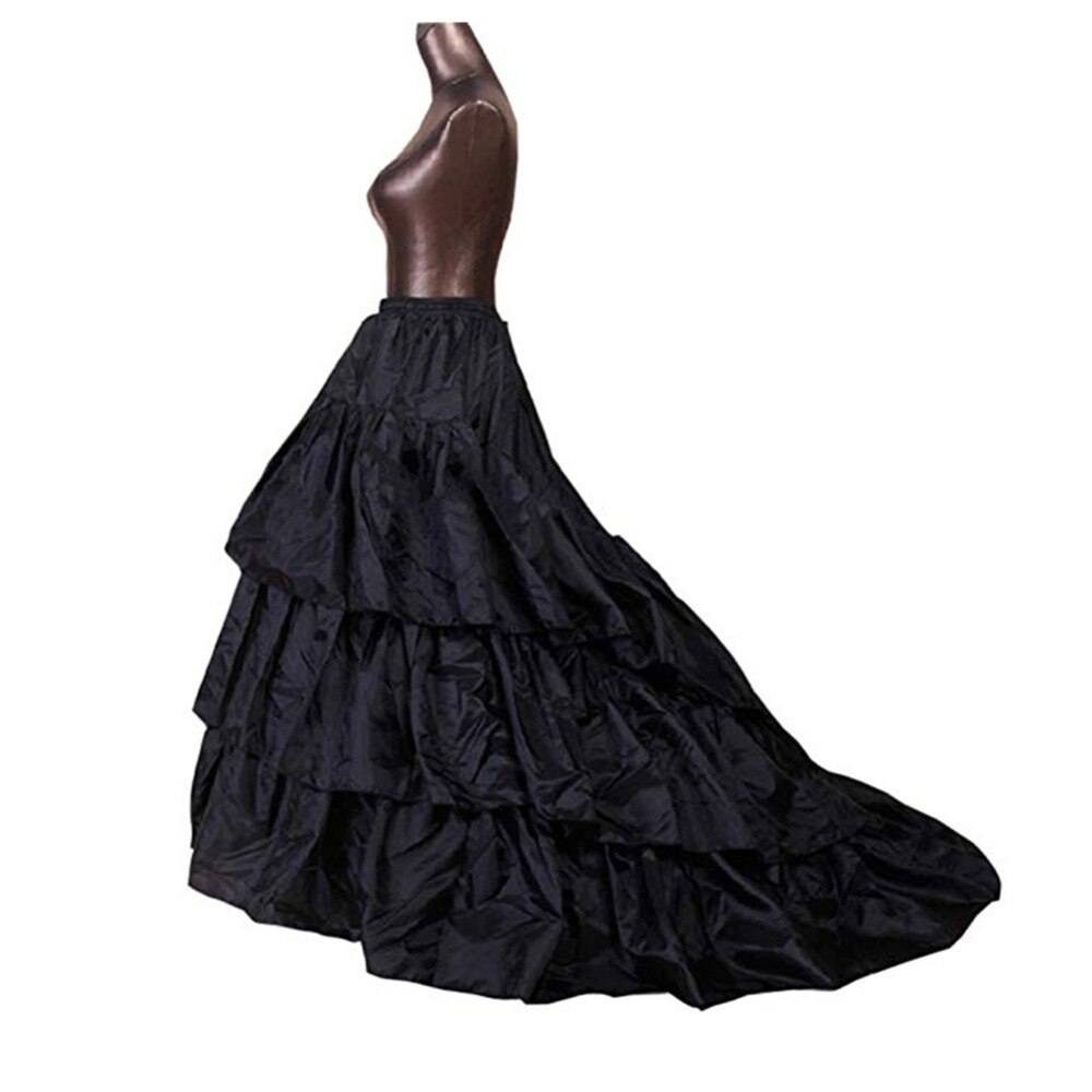 Jupon de mariage pas cher Jupon Court Train Crinoline Slip sous-jupe pour une ligne robe de mariée 3 couches Accessoires de mariage