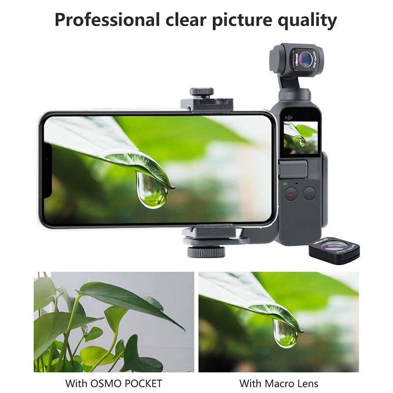 Ulanzi Op-5 Op-6 Wide Angle Macro Lens For Dji Osmo Pocket 10X Hd 4K Macro Lens Gimbal Accessories Magnetic Lenses