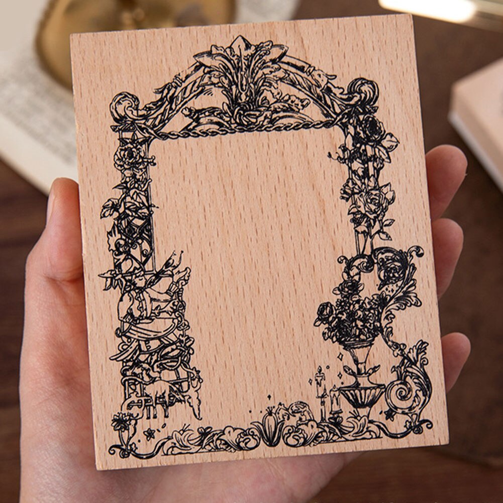 Wooden Rubber Stamps Vintage Plant Dreamland Fantastic Decoration Stamp for Scrapbooking DIY Craft Standard Stamp Stationery