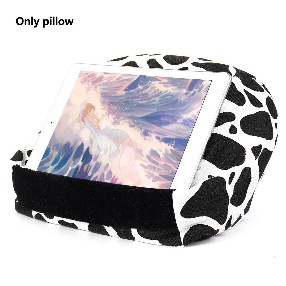 Rest Sofa Lezen Stand Tablet Kussen Kussen Desktop Lichtgewicht Thuis Canvas Gedrukt Houder Multifunctionele Voor Ipad: Dairy Cows