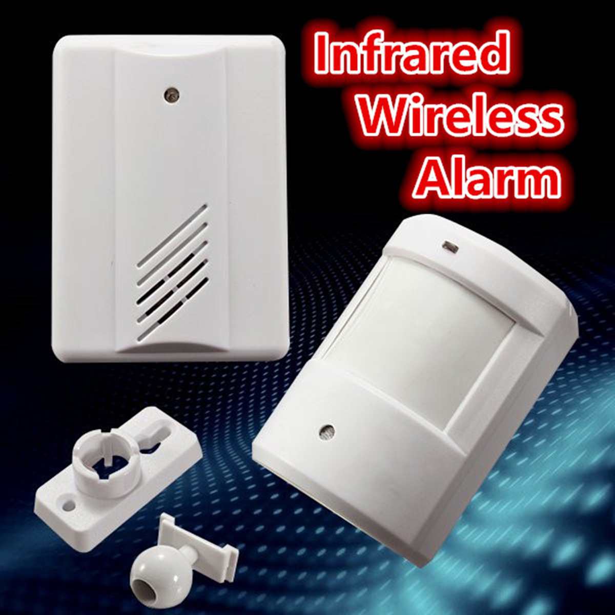 Home Security Alert Infrared Sensor Anti-theft Motion Detector Alarm Monitor Wireless Alarm system with Receiver